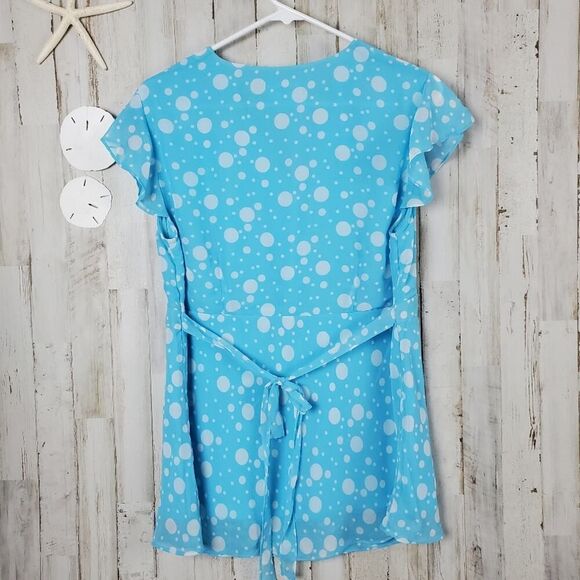 Motherhood Maternity Blouse Blue Size Medium - Picture 2 of 10